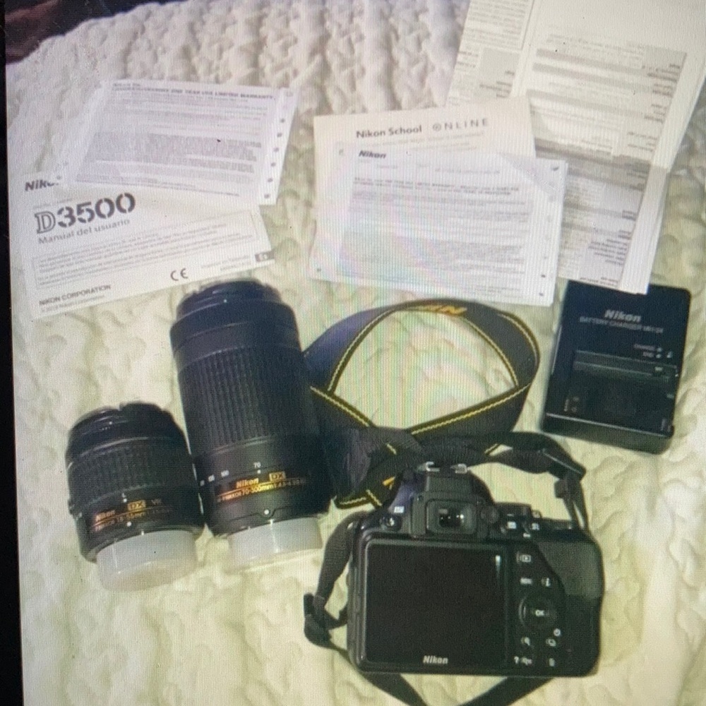 Nikon camera with lense